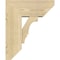 Ekena Millwork Balboa Slat Rough Sawn Bracket w/ Offset Brace, Douglas Fir, 8"W x 18"D x 22"H BKT0806X18X22BOA06RDF - alternate 2